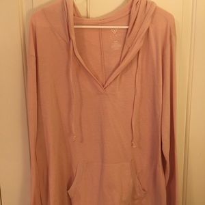 Blush athletic hoodie